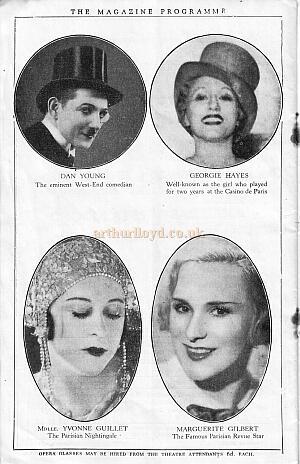 Programme for 'Folies Bergere - Paris Fantaisie' at the Prince of Wales Theatre - 1933