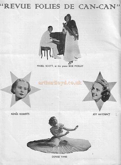 Programme for 'Folies De Can-Can' at the newly built Prince Of Wales Theatre in 1938