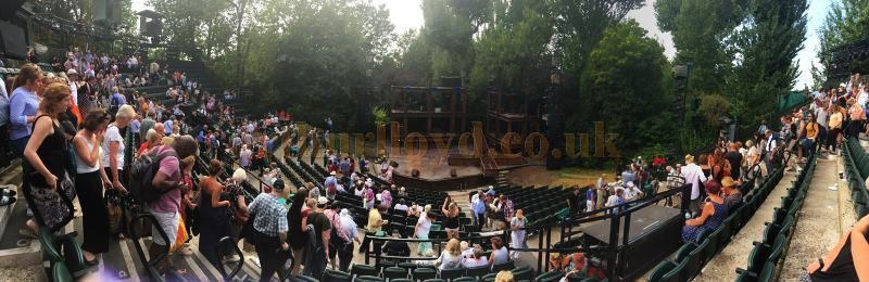 The Regent's Park Theatre during the run of 'Jesus Christ Super Star' in August 2016 - Courtesy Jemma Newton.
