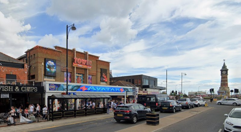 A Google StreetView Image showing the 1951 rebuilt Tower Theatre, Skegness in August 2022 - Click to Interact. A Google StreetView Image showing the 1951 rebuilt Tower Theatre, Skegness in August 2022 - Click to Interact.