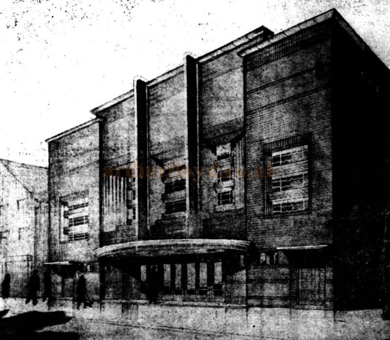 Alfred John Thraves Sketch of the Tower Theatre, Skegness - From the Skegness News, 28th of December 1949. Alfred John Thraves Sketch of the Tower Theatre, Skegness - From the Skegness News, 28th of December 1949.