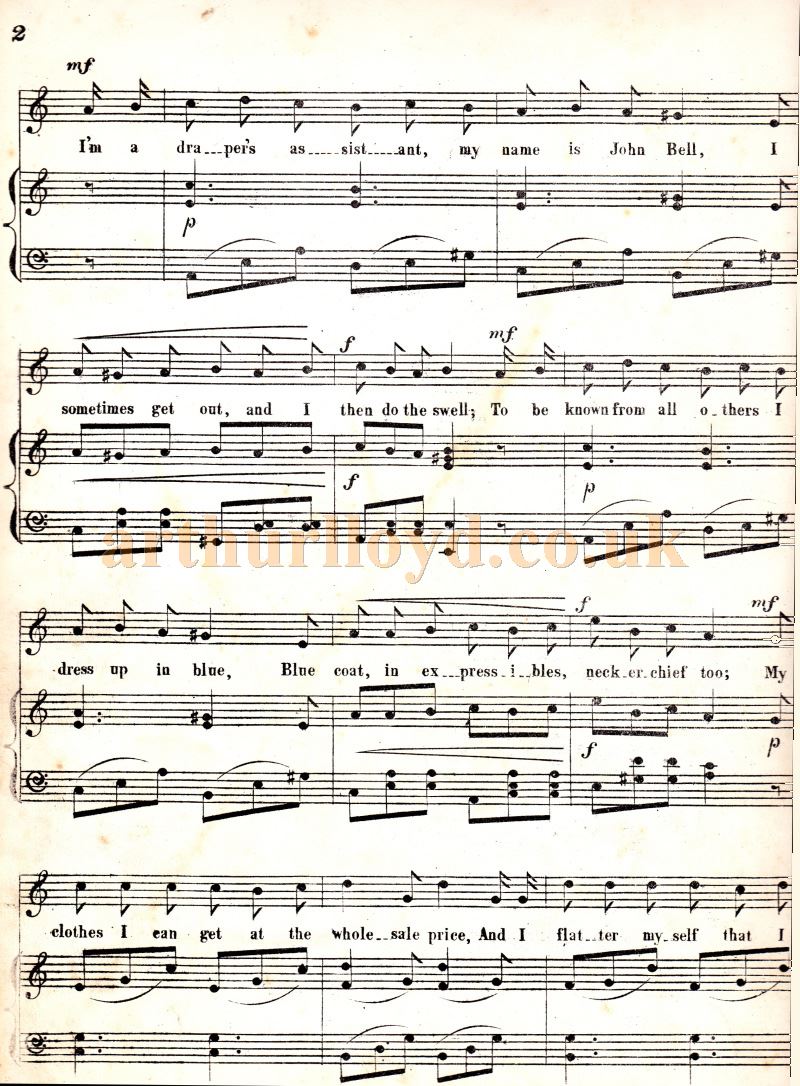 Arthur Lloyd's 'Just By The Angel At Islington'