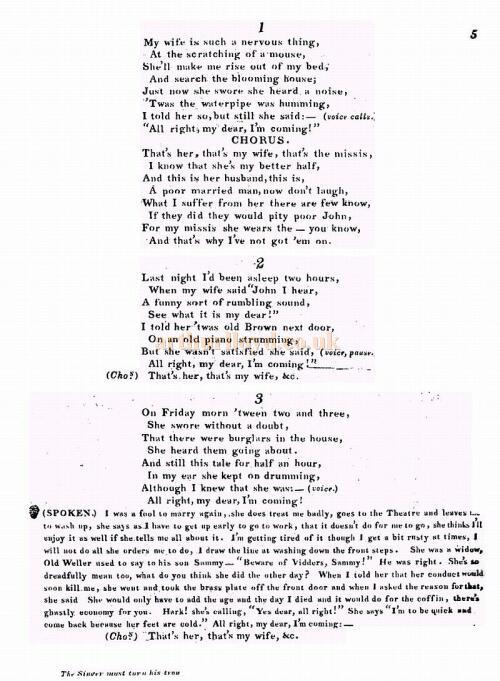 Arthur Lloyd's 'And That's Why I've Not Got 'Em On'