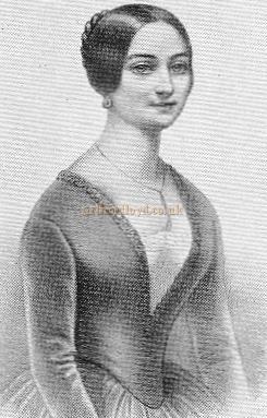 Drawing of Madame Therese Albert - From the book 'The St James's Theatre, it's strange & Complete History' by Barry Duncan 1964.