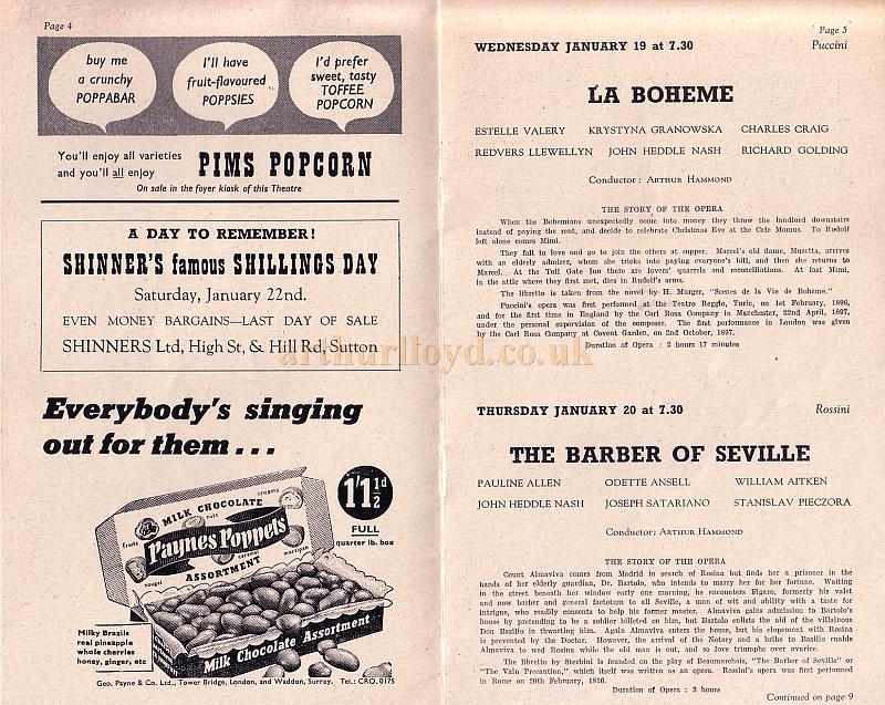 A Programme for the Granada, Sutton, Surrey - 1955