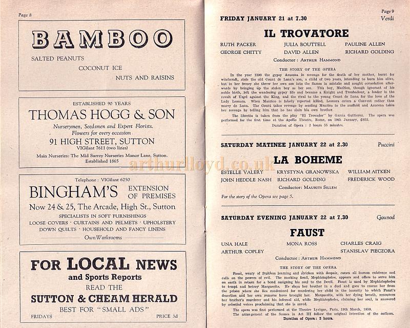 A Programme for the Granada, Sutton, Surrey - 1955