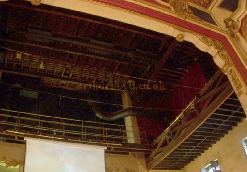 The Grid and Stage Left Fly Floor Still visible above the Stage of the Tunbridge Wells Opera House in August 2008 - Photo (c) M. L. 08 