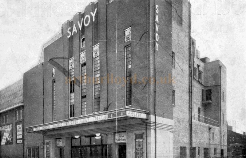 The Exterior and Main Entrance of the Savoy Theatre, Wandsworth - From The Bioscope, April 27th 1932.