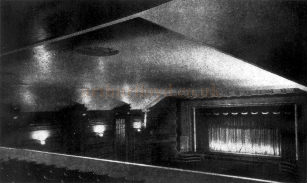 The Auditorium and Stage of the Welwyn Garden City Theatre - From the Architect's Journal, 3rd of December 1930.