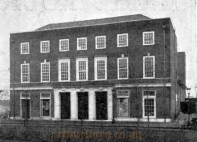 The Exterior of the Welwyn Garden City Theatre when it first opened in 1927 - From The Bioscope, 2nd of February 1928.