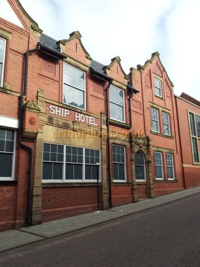 The Facade of the old Ship Hotel in march 2012, the Hotel was home to the Royal Adelphi Theatre from 1849 to the early 1850s - Courtesy George Richmond.