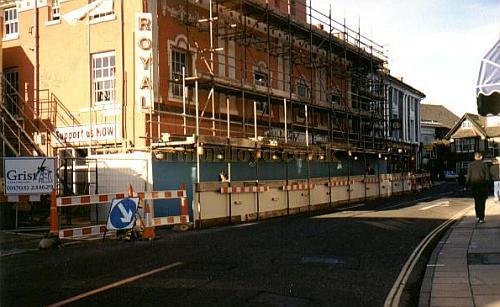The Theatre Royal, Winchester undergoing major refurbishment in 1999 - Photo Phil Yates, Courtesy Alan Chudley.