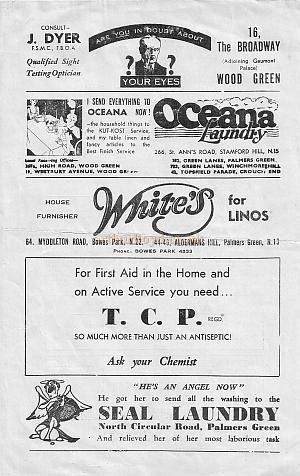 A Variety Programme for the Wood Green Empire