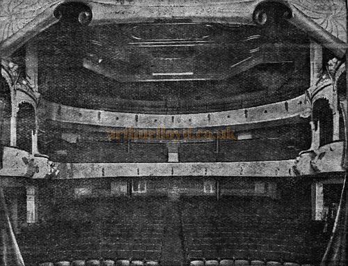 A photograph of the auditorium of the Woolwich Empire - From a programme for twice nightly Variety at the Theatre in 1922 - Courtesy John Earl.