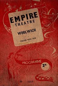 1940s Programme for the Woolwich Empire - Courtesy John Earl. 