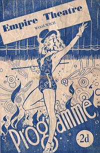 1950s Programme for the Woolwich Empire - Courtesy John Earl. 