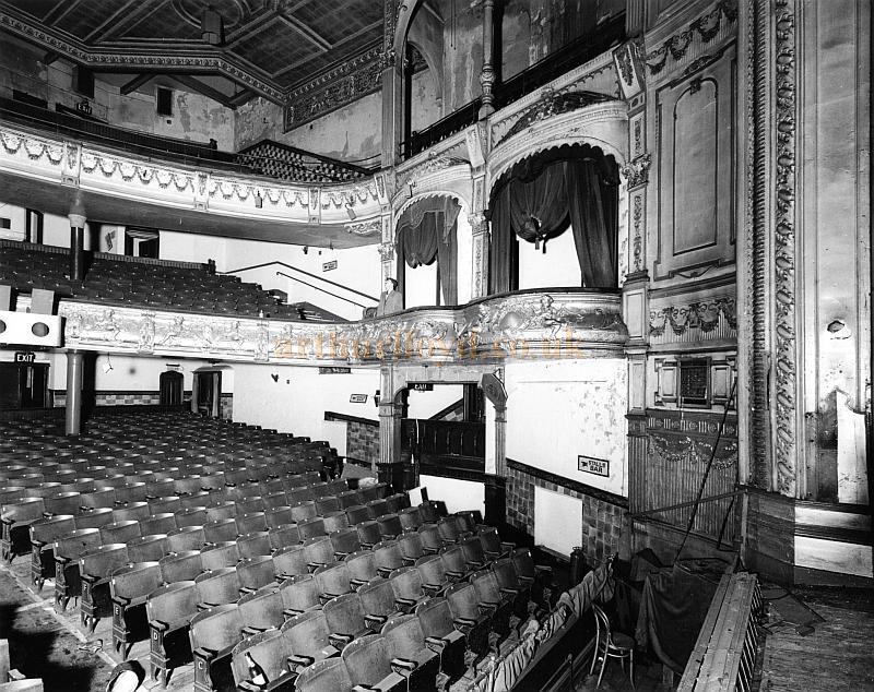 The Auditorium of the Woolwich Empire seen from the stage in 1959 - Photo Courtesy John Earl. With the kind permission of the Greenwich Heritage Centre